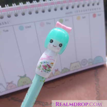 Kokeshi Japanese Doll Pens