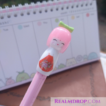 Kokeshi Japanese Doll Pens
