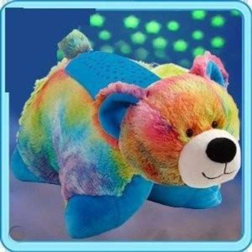 Pillow Pets Dream Lites Jumbo Rainbow Peaceful Bear