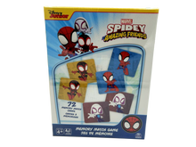 Load image into Gallery viewer, Spidey Amazing Friends Memory Match Game by Cardinal 72 Cards
