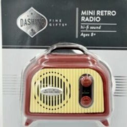 Dashing Mini Retro FM Radio, Battery Operated