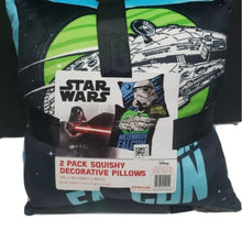 Load image into Gallery viewer, Disney Star Wars 2 Pack Squishy Decorative Pillows
