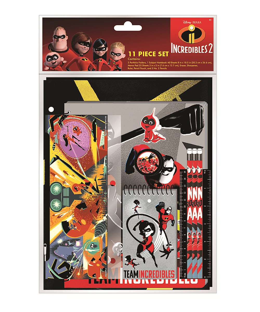 Incredibles 2 11-Piece Stationery Set